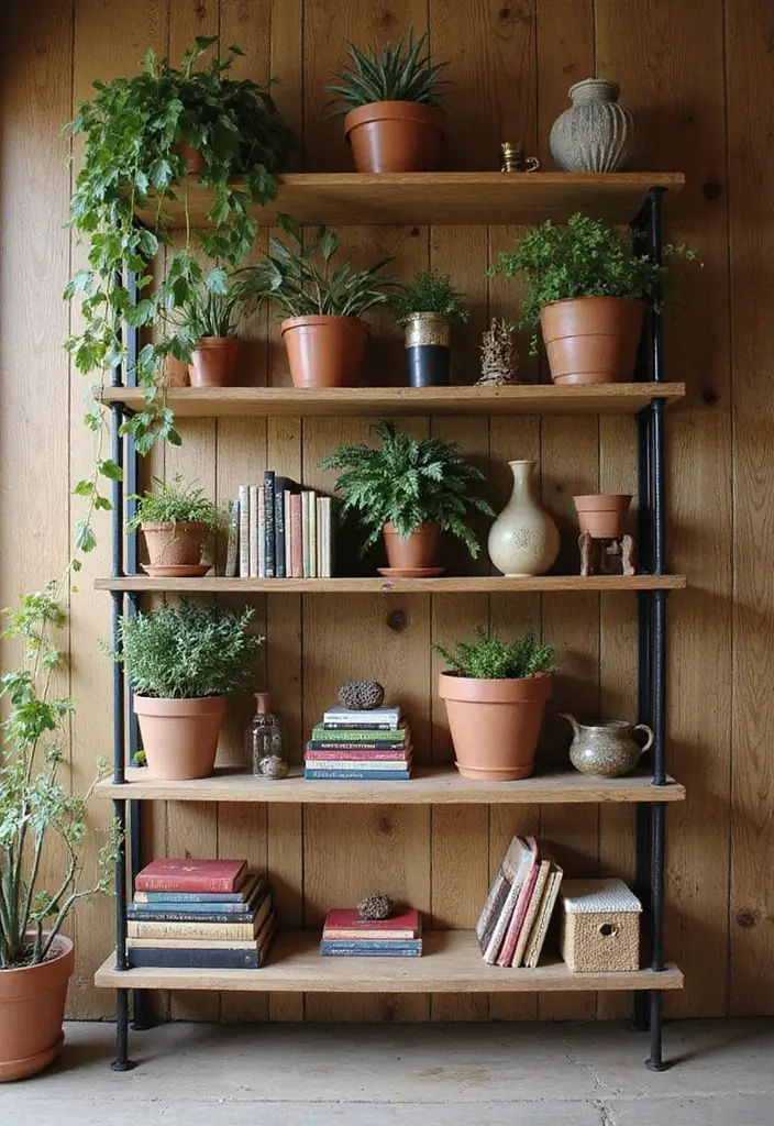10 Genius She Shed Organization Tips That'll Transform Your Space into a Boho Paradise! - 2. Maximize Vertical Space with Shelving