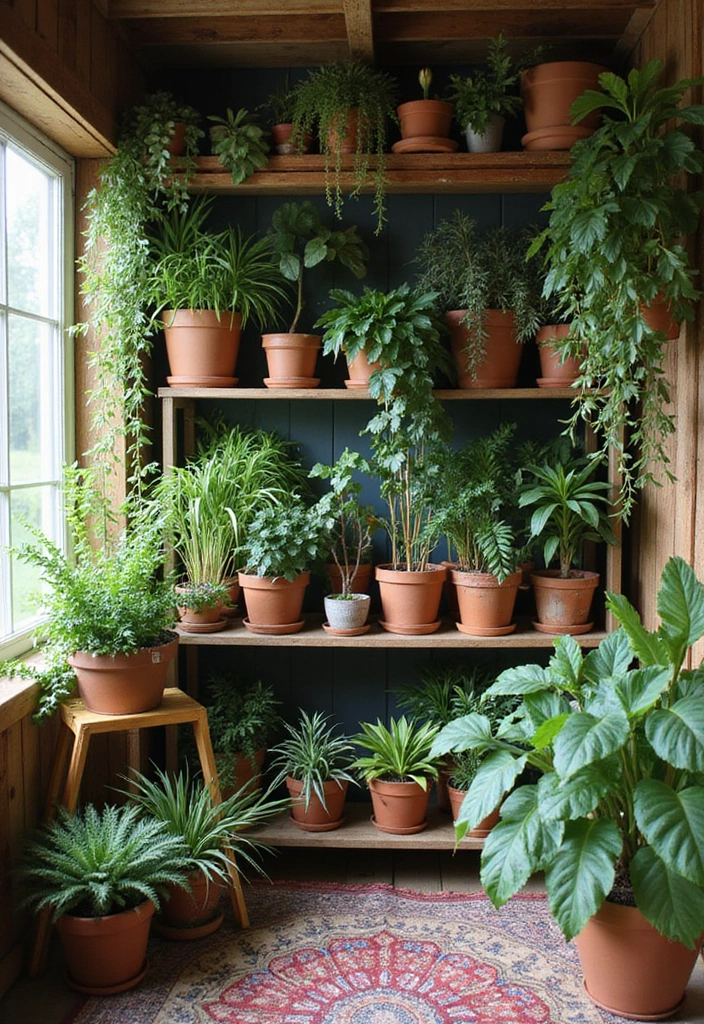 10 Genius She Shed Organization Tips That'll Transform Your Space into a Boho Paradise! - 4. Curate a Plant Collection