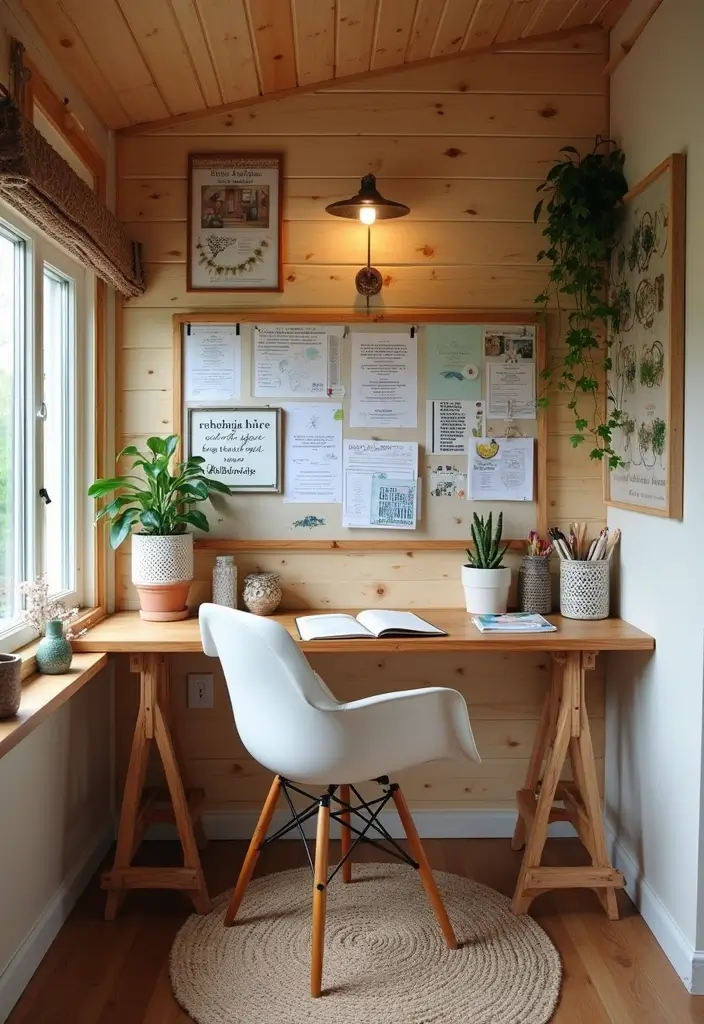 10 Genius She Shed Organization Tips That'll Transform Your Space into a Boho Paradise! - 6. Craft a Stylish Workstation