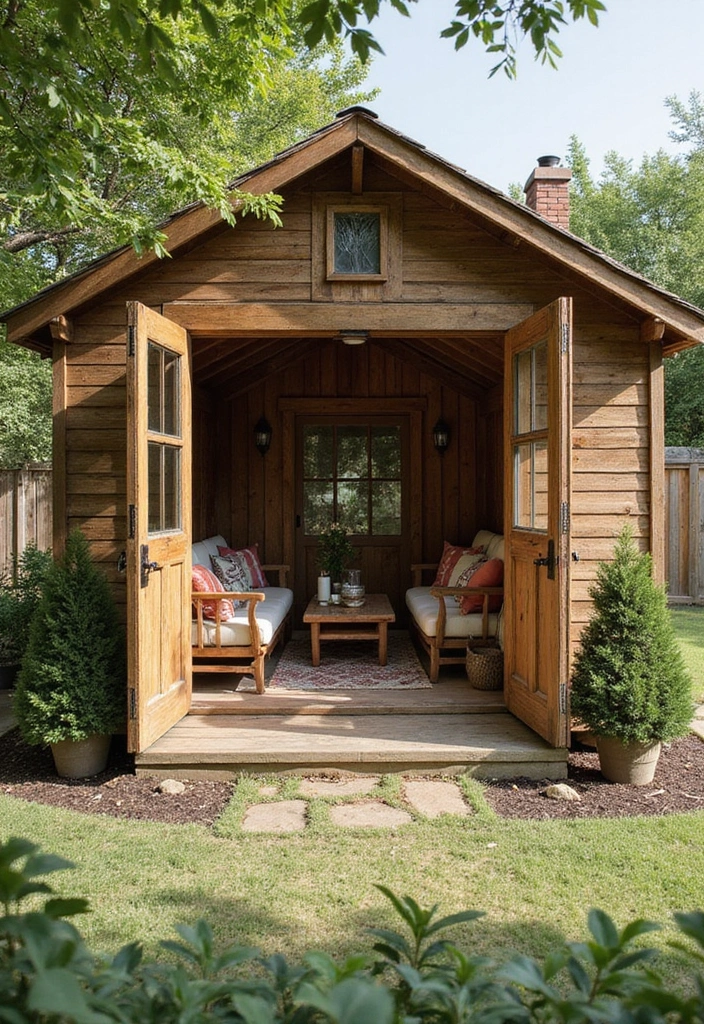 10 Relaxing She Shed Retreats That'll Make You Feel Like You're on Vacation Every Day! - 10. The Outdoor Escape