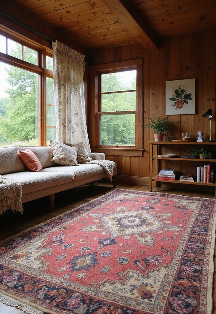 10 Stunning Boho She Shed Decor Ideas That Will Make You Want to Move In! - 2. Layered Rugs for Added Comfort