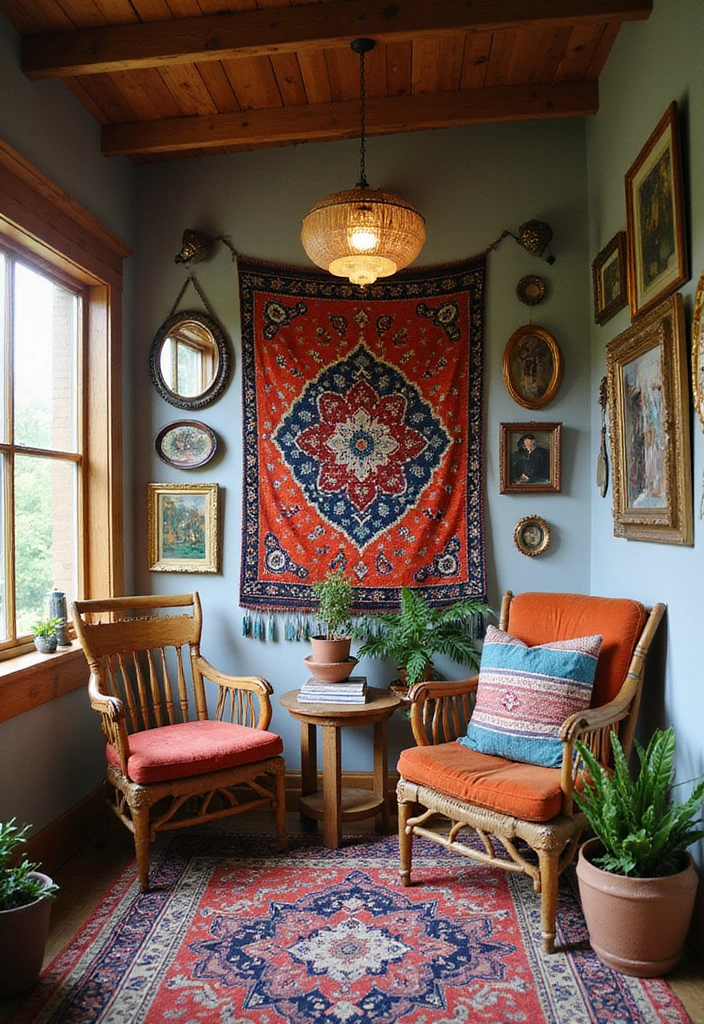10 Stunning Boho She Shed Decor Ideas That Will Make You Want to Move In! - 5. Statement Wall Art