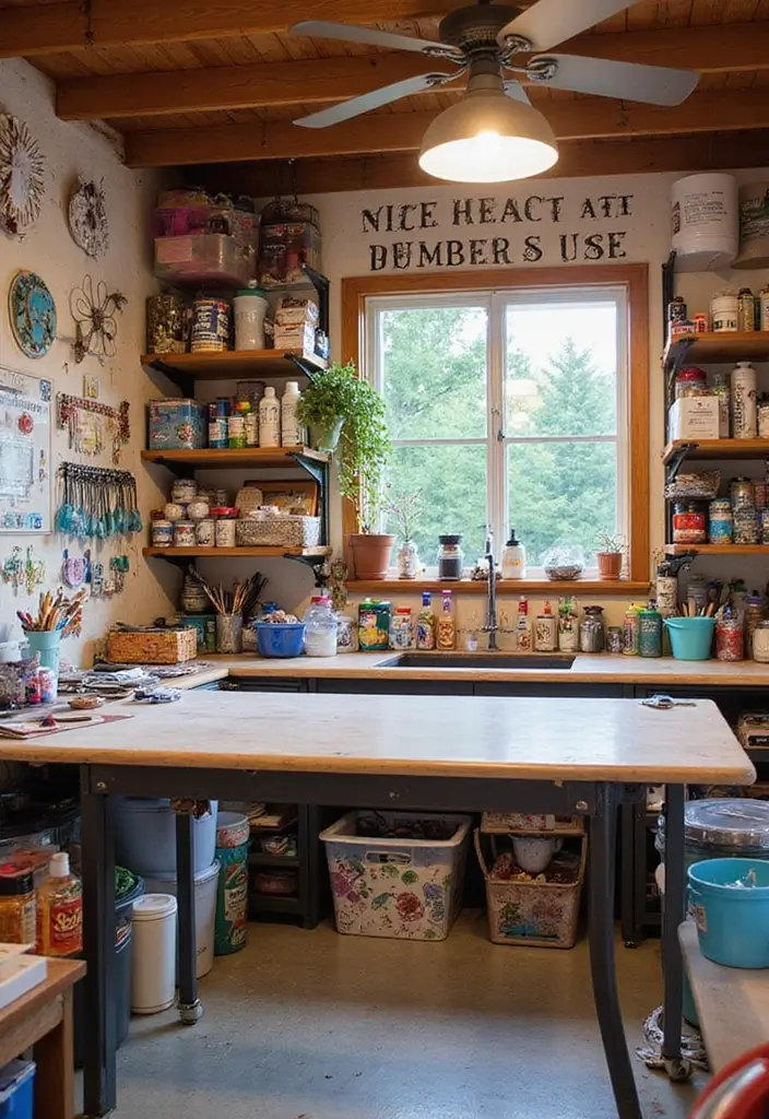 10 Stunning DIY Shed Transformations That Will Make You Want One Now! - 2. Crafting Paradise