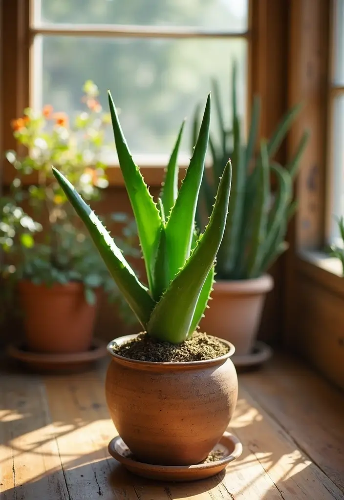 10 Stunning Plants for Your She Shed That Will Make It Feel Like a Boho Paradise! - 10. Aloe Vera (Aloe barbadensis miller)