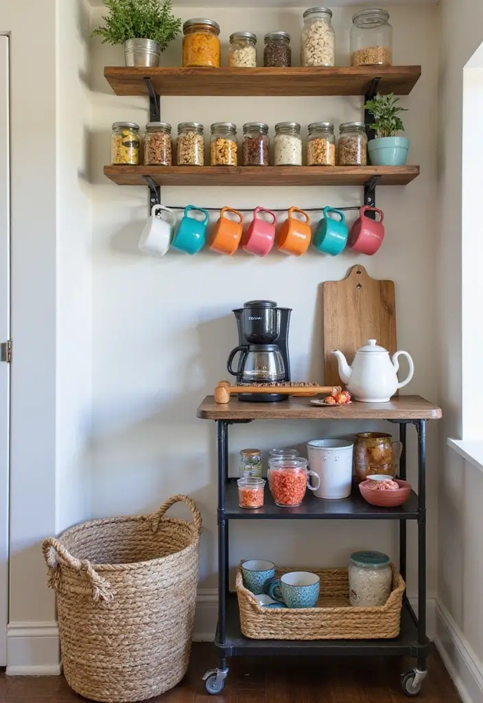 11 Cozy She Shed Ideas That'll Make You Want to Spend All Day Inside! - 9. A Snack and Drink Corner