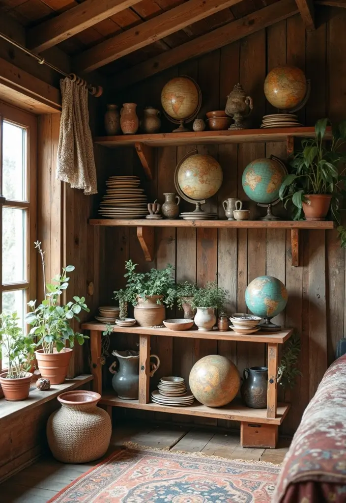 12 Bohemian She Shed Decor Ideas That'll Make You Swoon! - 10. Personal Touches with Collections