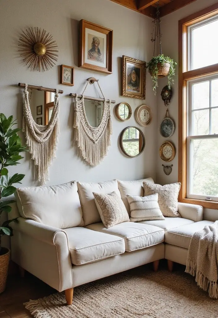 12 Bohemian She Shed Decor Ideas That'll Make You Swoon! - 4. Eclectic Wall Art
