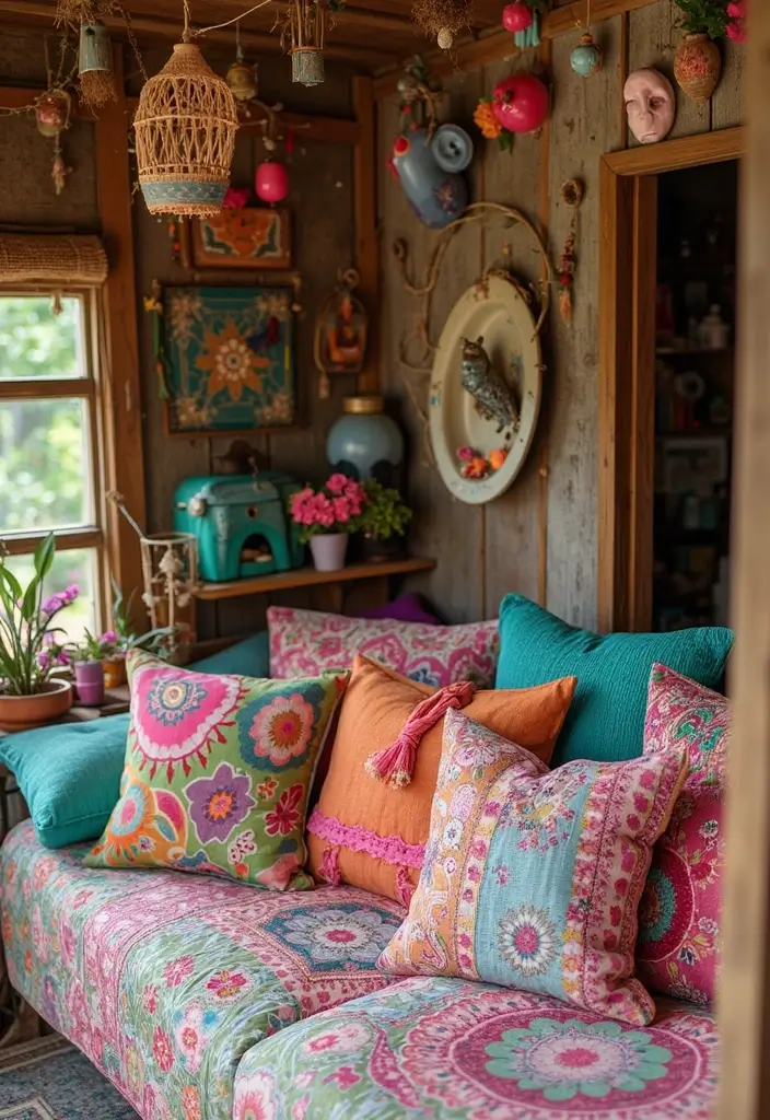 12 Bohemian She Shed Decor Ideas That'll Make You Swoon! - 7. Whimsical Decor Accents