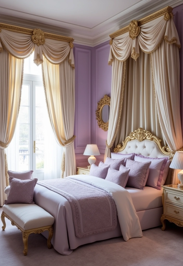 13 Rococo Color Schemes That Will Revitalize Your Space (You Won't Believe #7!) - 1. Soft Lavender and Cream
