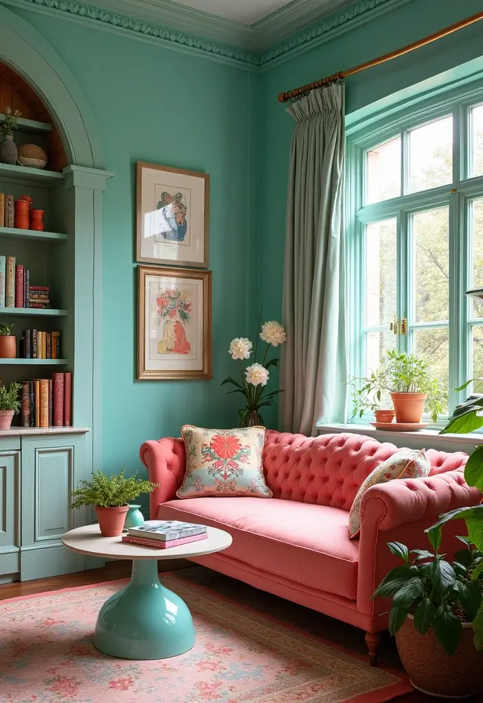 13 Rococo Color Schemes That Will Revitalize Your Space (You Won't Believe #7!) - 11. Teal and Coral