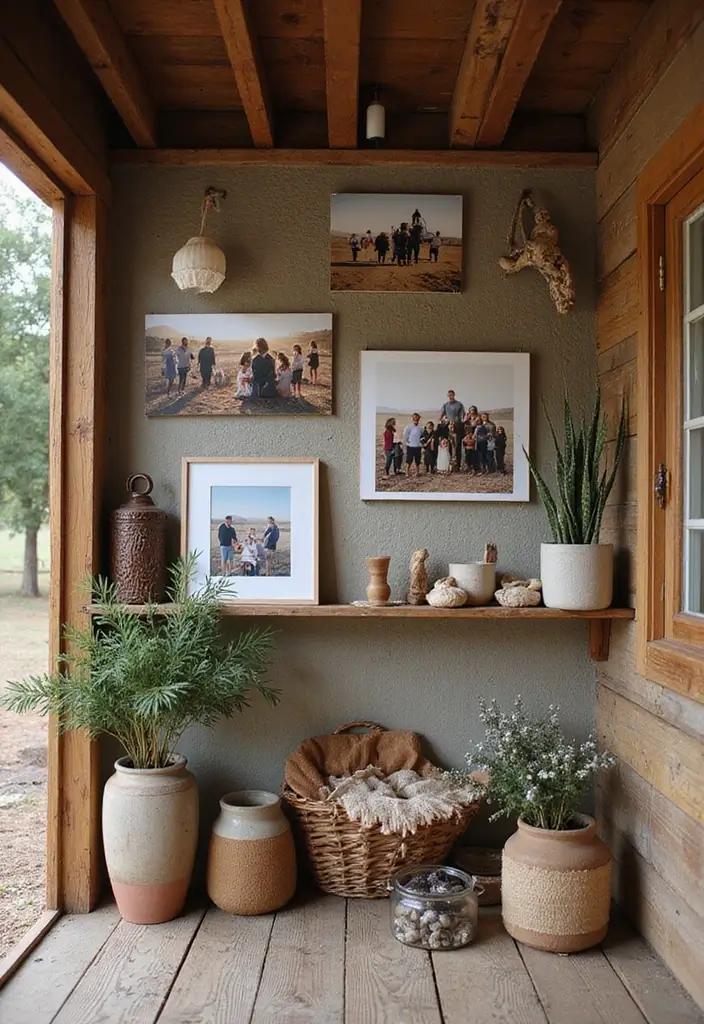 15 Boho She Shed Decor Ideas That Will Transform Your Outdoor Workspace Into a Dreamy Retreat! - 12. Personal Touches