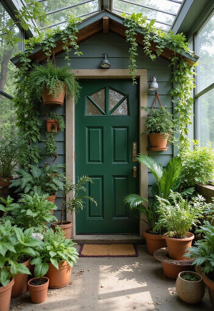 15 Boho She Shed Decor Ideas That Will Transform Your Outdoor Workspace Into a Dreamy Retreat! - 4. Indoor Plants Galore
