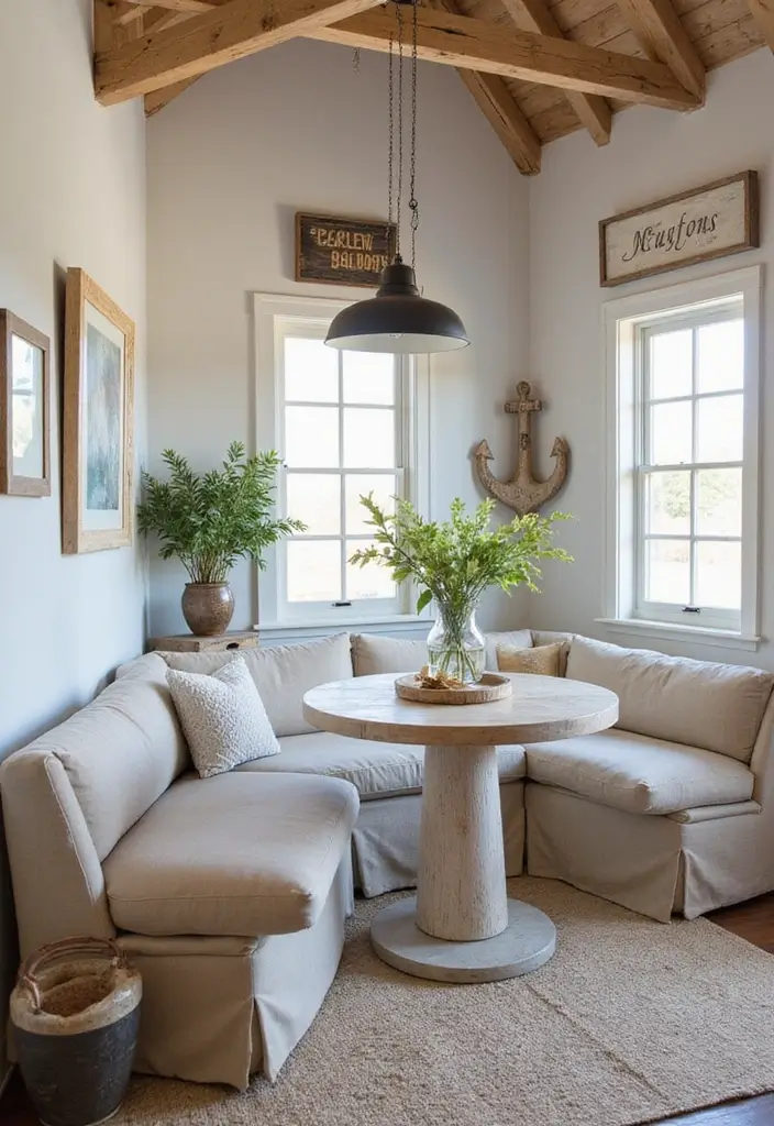 15 Stunning Small Home Saloon Designs That'll Make You Want to Mix a Cocktail ASAP! - 6. Coastal Retreat with Nautical Flair