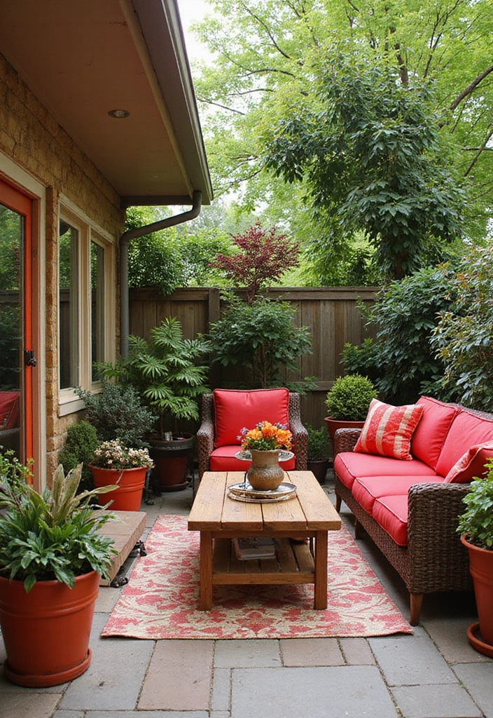15 Stunning Ways to Incorporate Red Accents in Your Home Decor (You Won't Believe #10!) - 11. Red Garden Decor