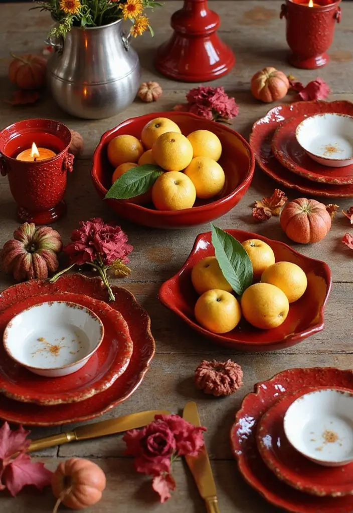 15 Stunning Ways to Incorporate Red Accents in Your Home Decor (You Won't Believe #10!) - 14. Red Decorative Bowls