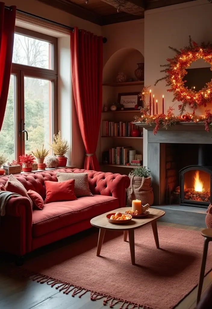 15 Stunning Ways to Incorporate Red Accents in Your Home Decor (You Won't Believe #10!) - 15. Seasonal Red Decor