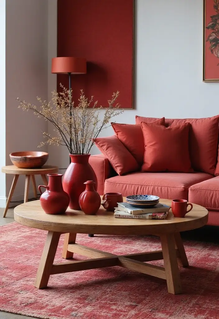 15 Stunning Ways to Incorporate Red Accents in Your Home Decor (You Won't Believe #10!) - 2. Cherry Red Accessories