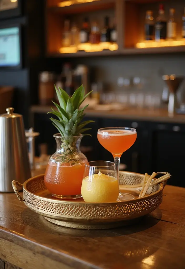 16 Unique Saloon Accessories That Will Make Your Home Feel Like a Five-Star Bar (Check Out #4!) - 12. Statement Serving Tray