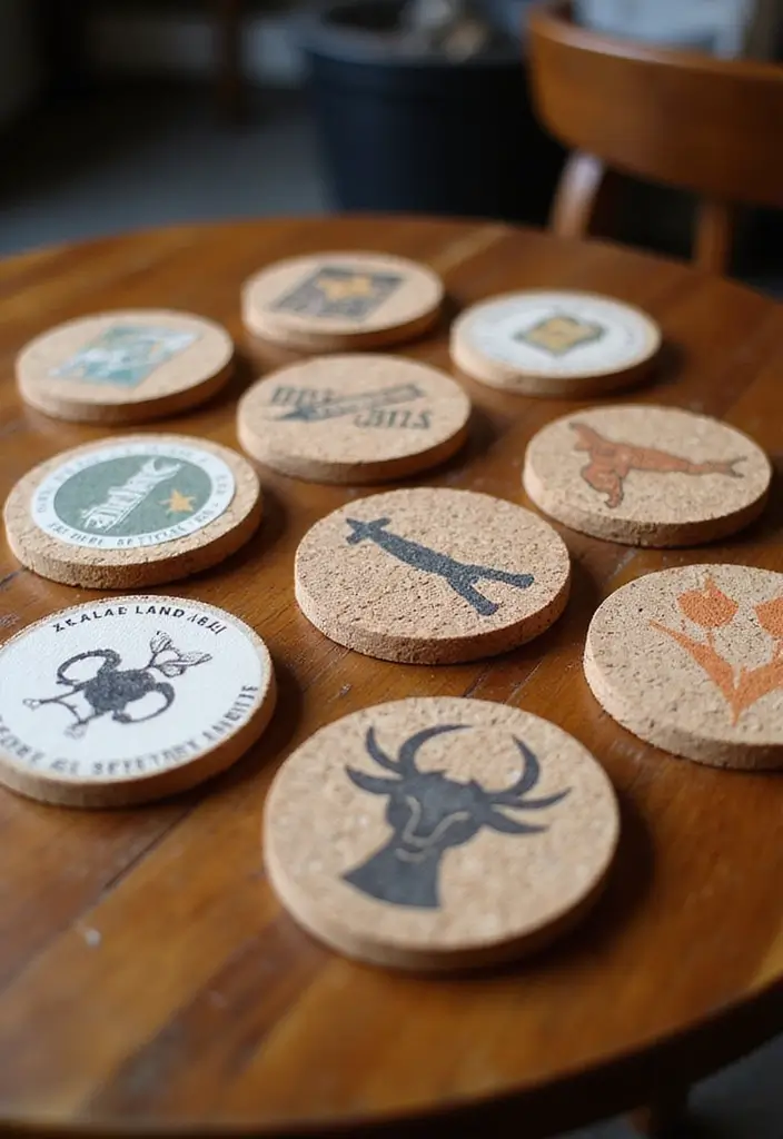 16 Unique Saloon Accessories That Will Make Your Home Feel Like a Five-Star Bar (Check Out #4!) - 7. Themed Coasters