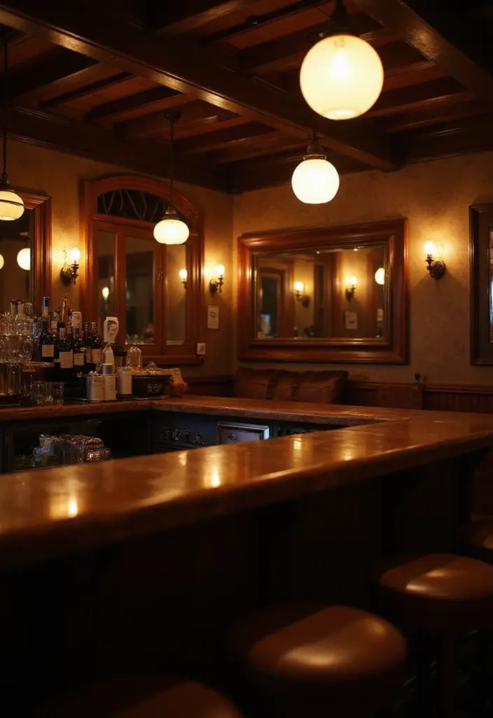 16 Unique Saloon Accessories That Will Make Your Home Feel Like a Five-Star Bar (Check Out #4!) - 8. Elegant Lighting Fixtures