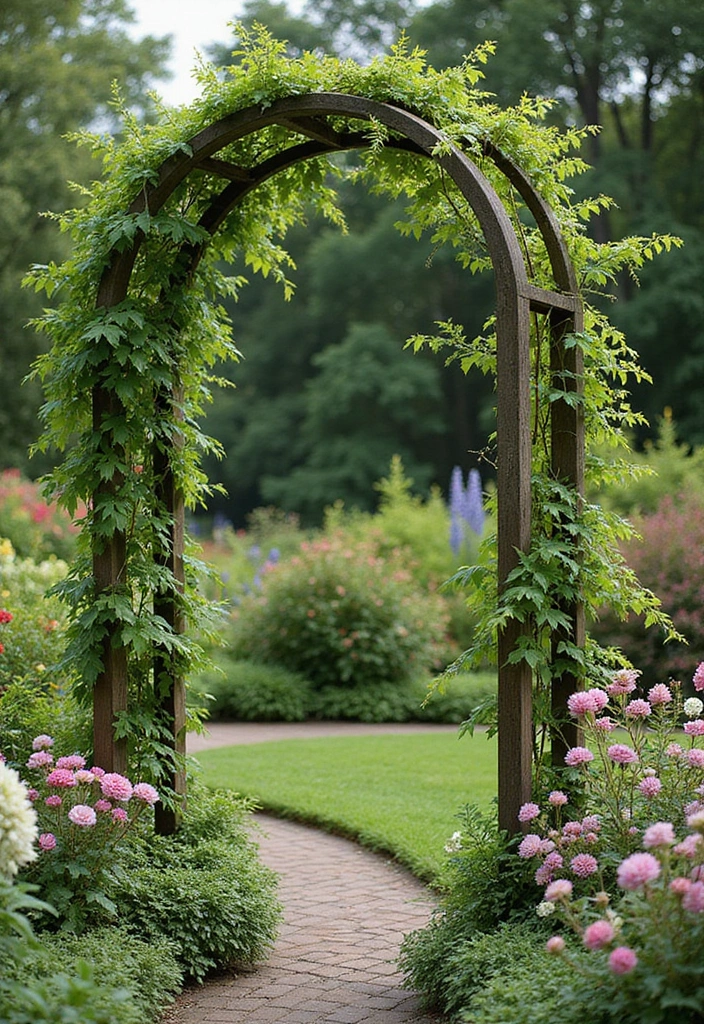 21 DIY Hippie Garden Projects That Will Transform Your Outdoor Space into a Boho Paradise! - 11. Garden Trellis