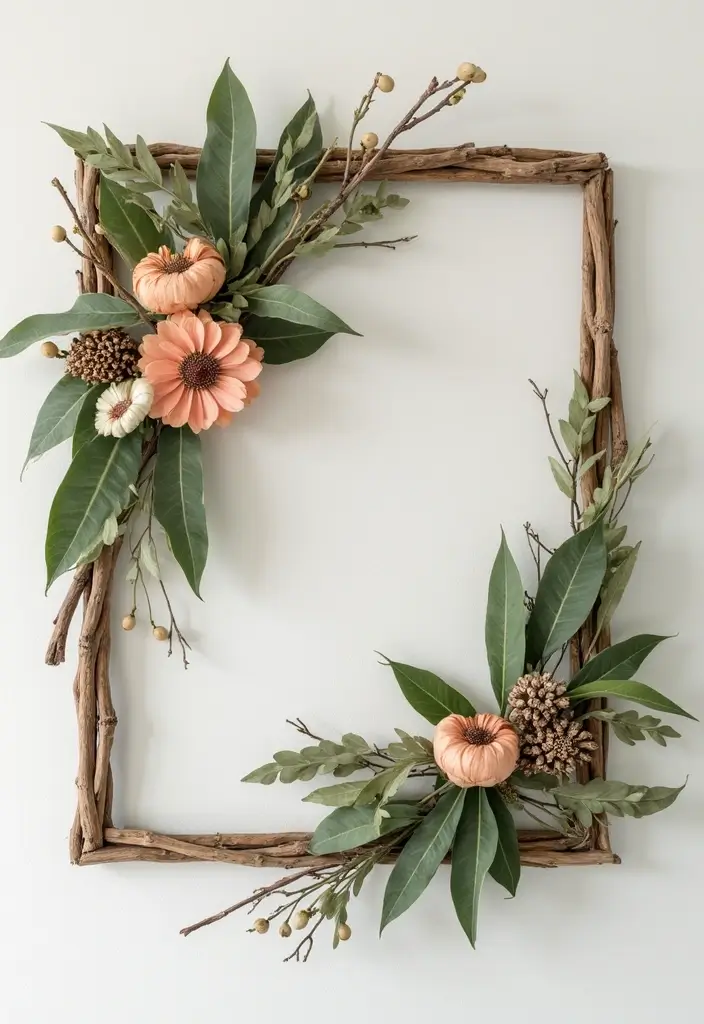 21 DIY Hippie Garden Projects That Will Transform Your Outdoor Space into a Boho Paradise! - 15. Nature-Inspired Wall Decor