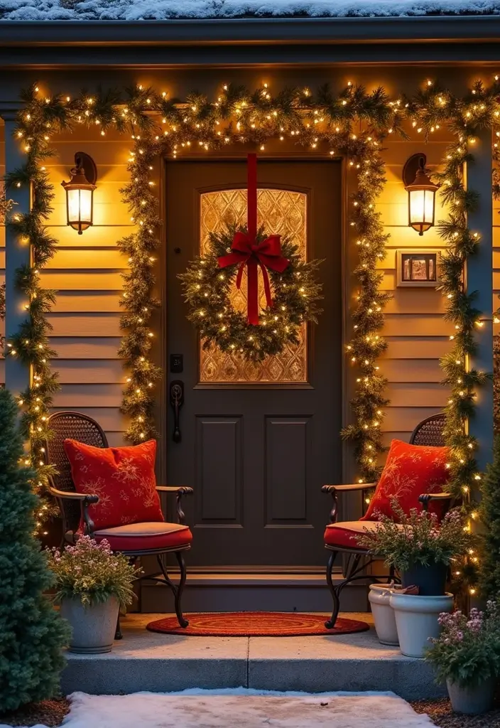 14 Cozy White Christmas Home Tours That’ll Fill Your Heart with Joy! - 14. Joyful Entryway