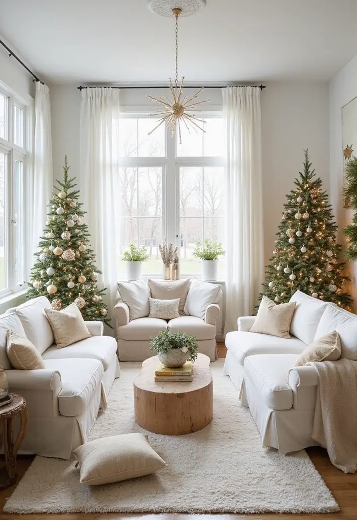 14 Cozy White Christmas Home Tours That’ll Fill Your Heart with Joy! - 7. Bright and Airy Spaces