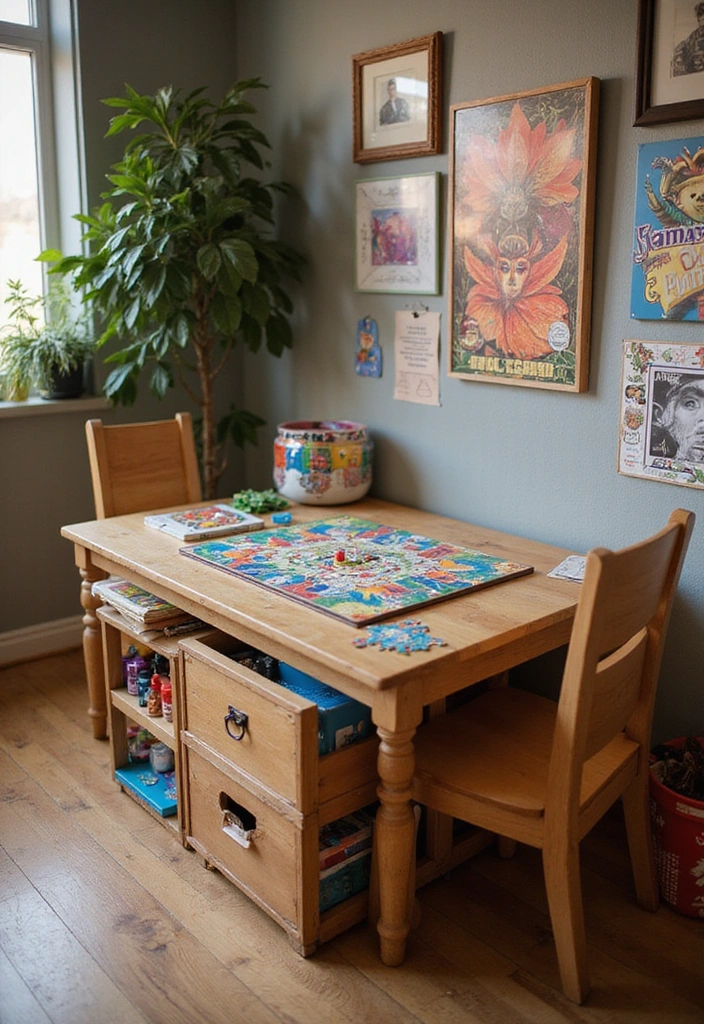 17 Ingenious Underground Kids Play Room Ideas for Small Spaces (You Won't Believe #4!) - 11. Compact Game Tables