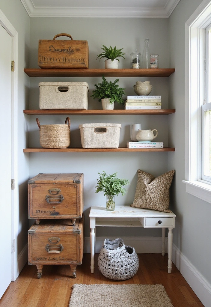 25 Fun and Budget-Friendly Small House DIY Projects You Can Start Today! - 7. Craft Unique Storage Solutions