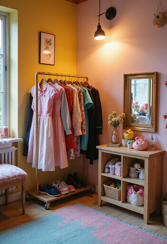 17 Ingenious Underground Kids Play Room Ideas for Small Spaces (You Won't Believe #4!) - 7. DIY Dress-Up Corner