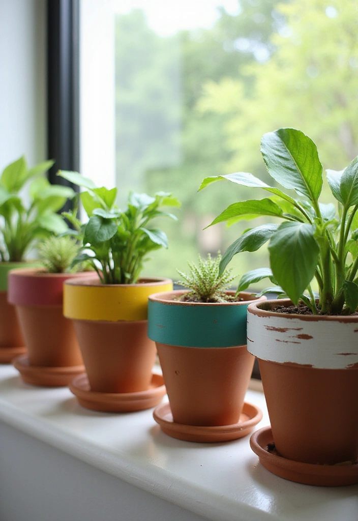 30 DIY Home Decor Projects That Are So Easy You'll Think They Were Store-Bought! - 1. Painted Terra Cotta Pots