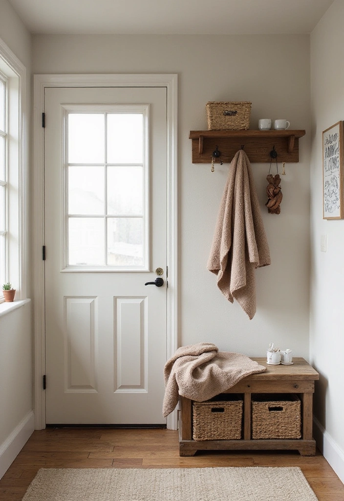 21 Cozy Small Bedroom Decor Hacks That'll Make You Feel Right at Home (Don't Miss #12!) - 21. Create a Cozy Entryway