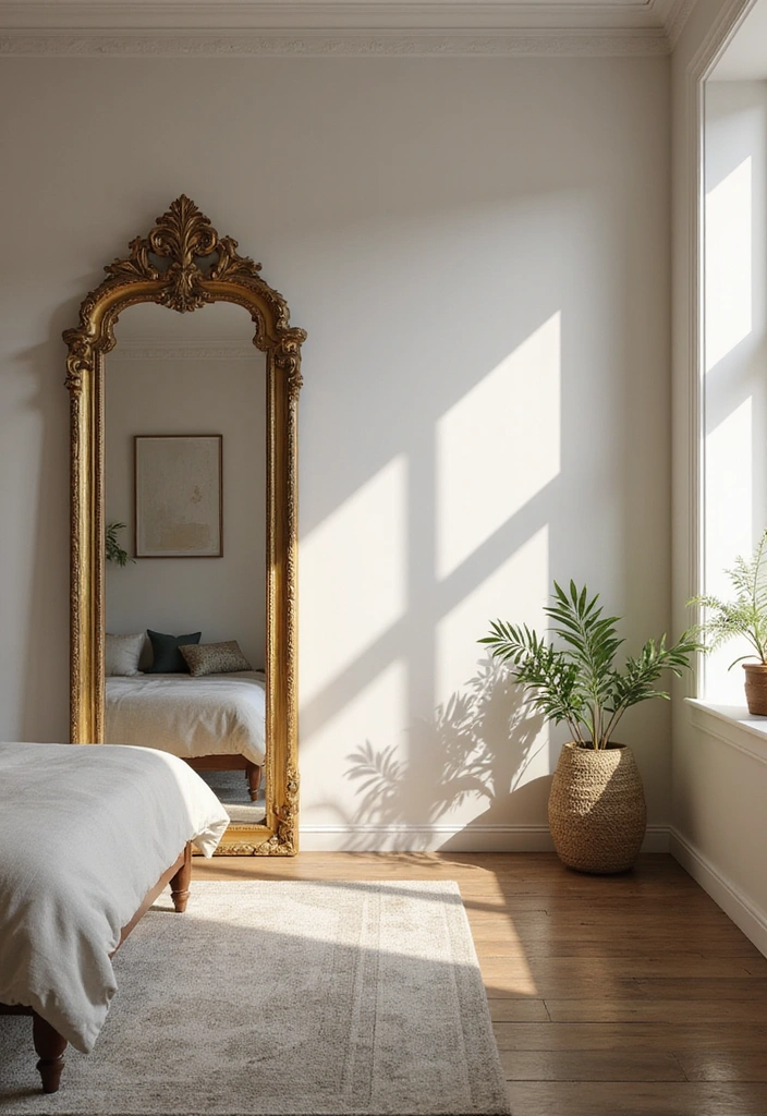 21 Cozy Small Bedroom Decor Hacks That'll Make You Feel Right at Home (Don't Miss #12!) - 9. Use Mirrors to Create Illusion
