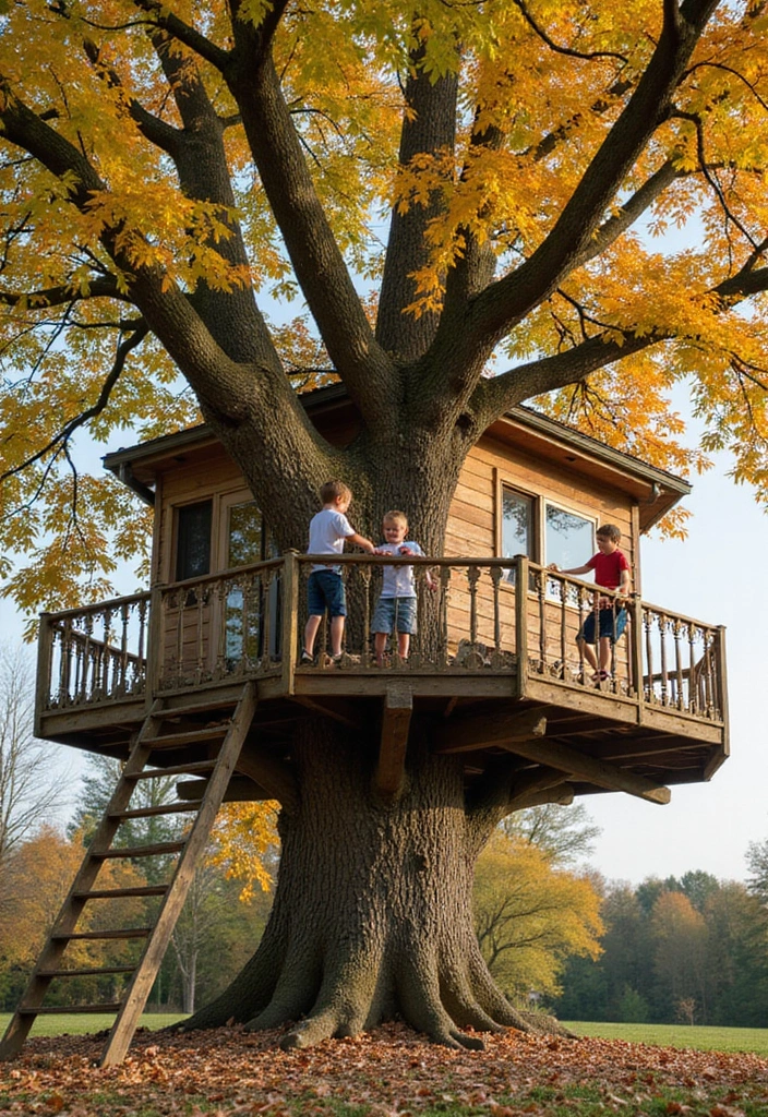 21 Mind-Blowing Kids Tree House Ideas That'll Make Your Kids Scream 'WOW!' - 18. Adventure Tree House with Climbing Features