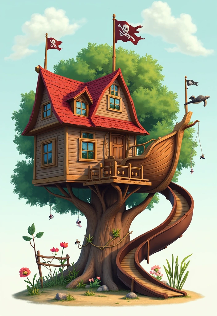 21 Mind-Blowing Kids Tree House Ideas That'll Make Your Kids Scream 'WOW!' - 2. Themed Adventure Hut