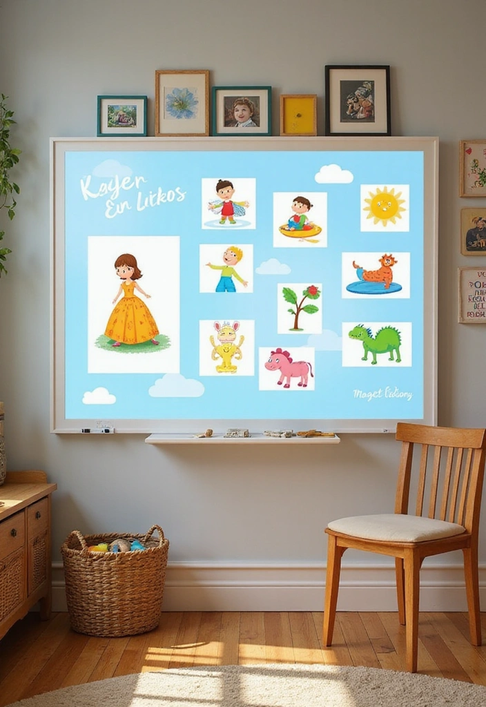 25 Magical Kids Room Decor Ideas That'll Make Bedtime a Dream Come True! - 19. Interactive Learning Boards