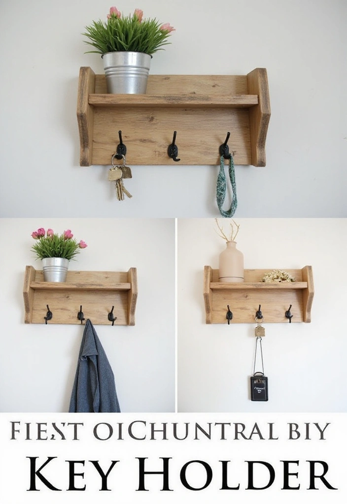 25 DIY Home Decor Projects That Are So Simple You’ll Think ‘Why Didn’t I Do This Sooner?!’ - 25. DIY Key Holders