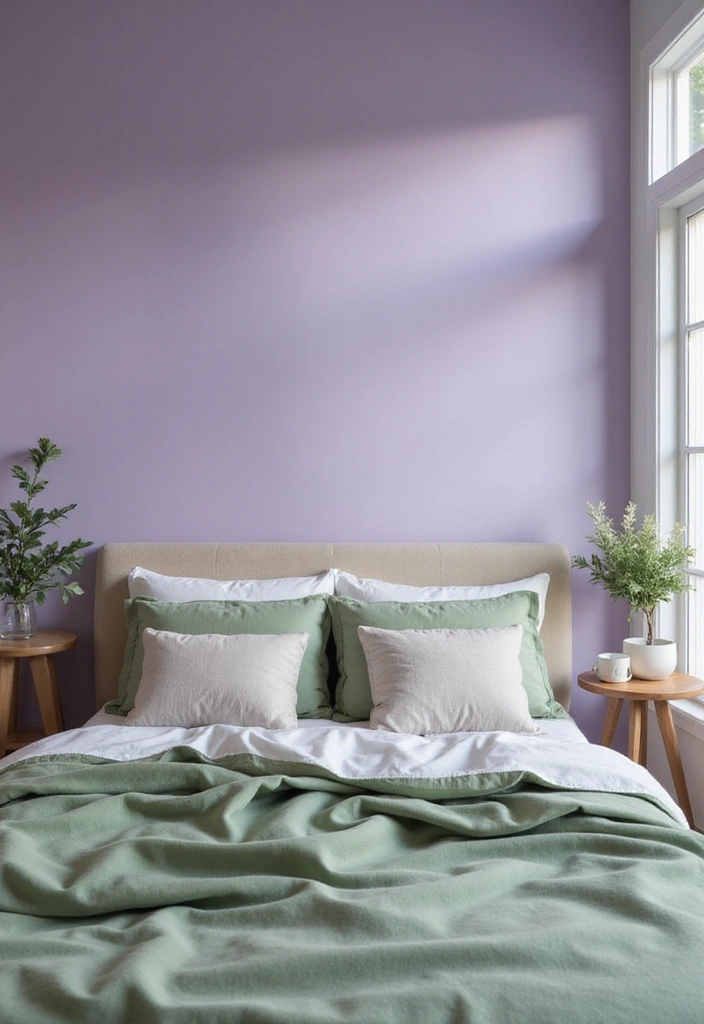 16 Bold Color Combos That'll Make Your Neighbors Jealous (Warning: #8 Is Not for the Faint-Hearted!) - 9. Lavender & Sage