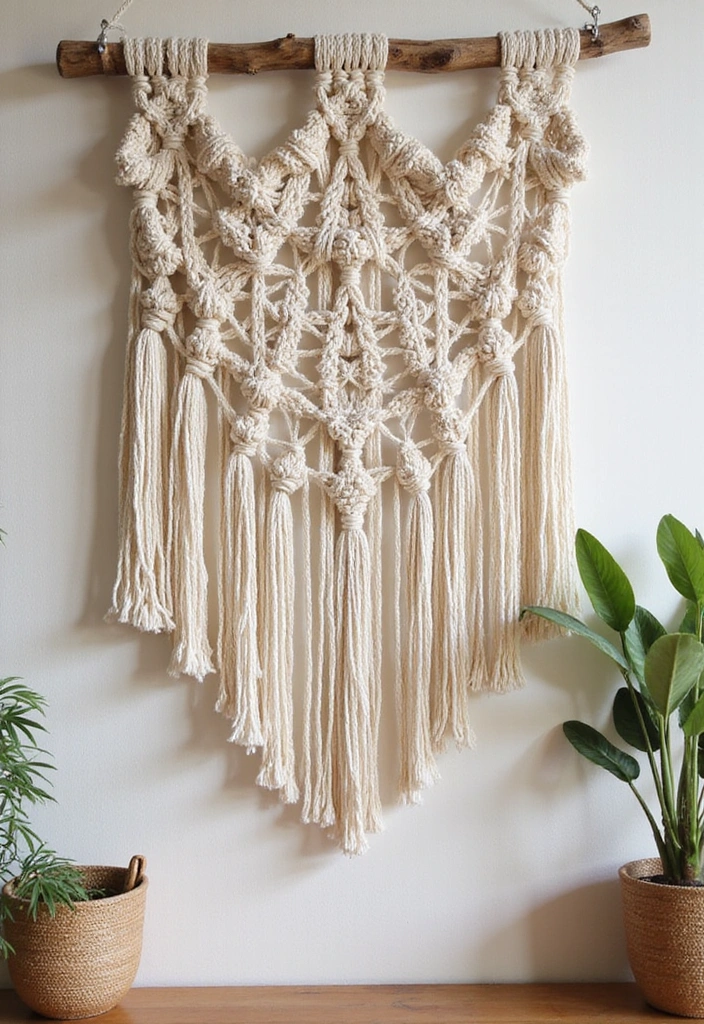 30 DIY Home Decor Projects That Are So Easy You'll Think They Were Store-Bought! - 2. Macrame Wall Hanging