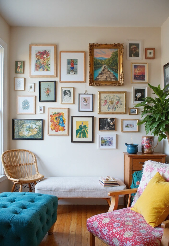 25 Fun and Budget-Friendly Small House DIY Projects You Can Start Today! - 2. Create a Gallery Wall