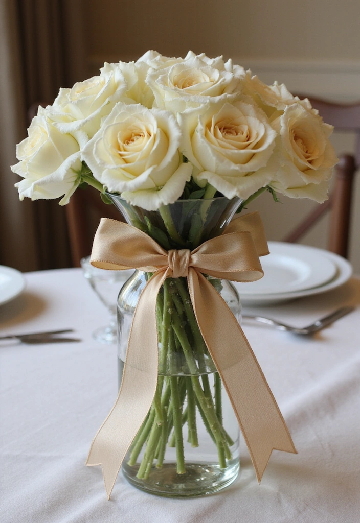 30 DIY Home Decor Projects That Are So Easy You'll Think They Were Store-Bought! - 12. Ribbon-Wrapped Vases