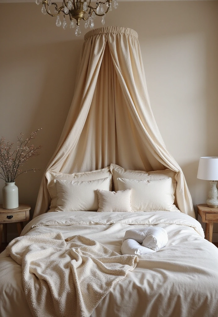 21 Cozy Small Bedroom Decor Hacks That'll Make You Feel Right at Home (Don't Miss #12!) - 14. Create a Cozy Canopy