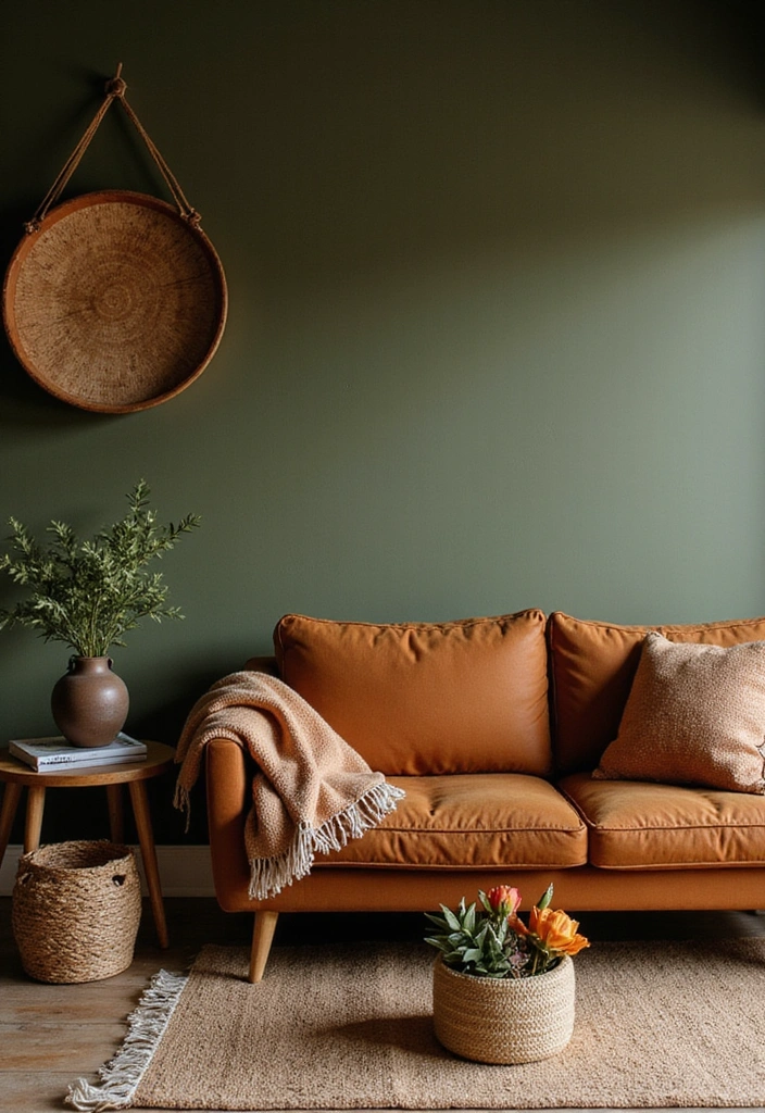 16 Bold Color Combos That'll Make Your Neighbors Jealous (Warning: #8 Is Not for the Faint-Hearted!) - 14. Olive Green & Burnt Umber