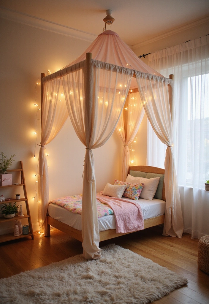 25 Magical Kids Room Decor Ideas That'll Make Bedtime a Dream Come True! - 1. Enchanted Canopy Beds