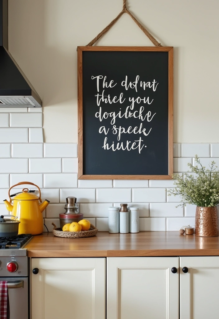 25 DIY Home Decor Projects That Are So Simple You’ll Think ‘Why Didn’t I Do This Sooner?!’ - 21. DIY Chalkboard Signs