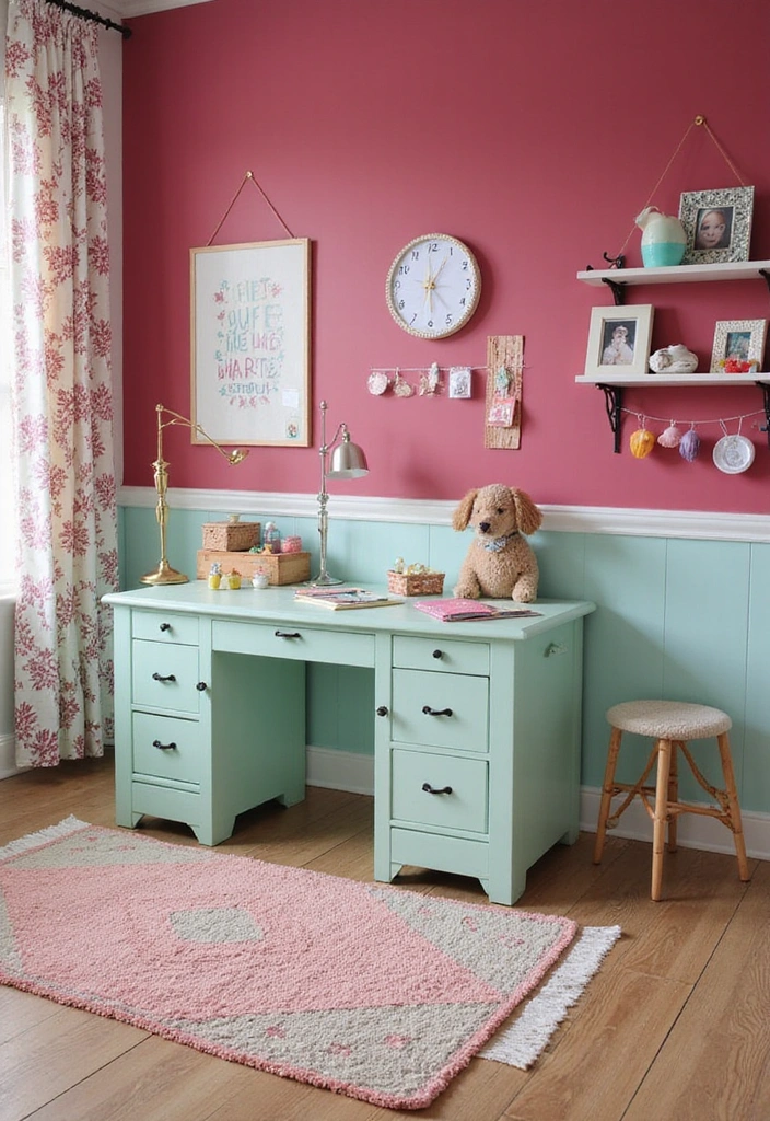 16 Bold Color Combos That'll Make Your Neighbors Jealous (Warning: #8 Is Not for the Faint-Hearted!) - 15. Raspberry & Mint