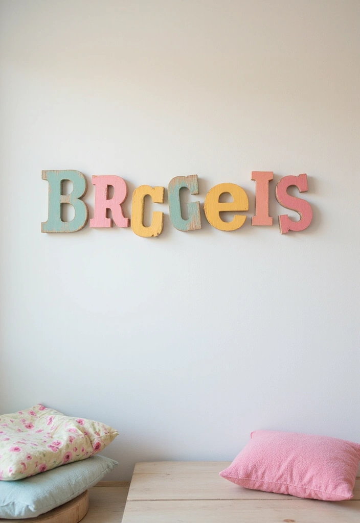 25 Magical Kids Room Decor Ideas That'll Make Bedtime a Dream Come True! - 5. Personalized Name Décor