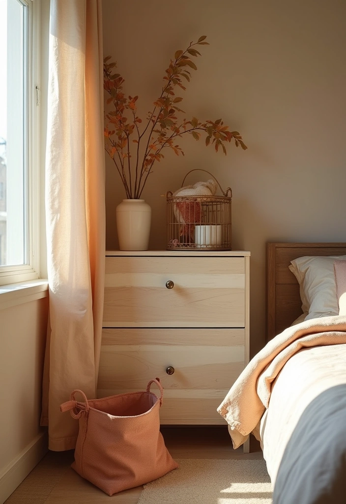 21 Cozy Small Bedroom Decor Hacks That'll Make You Feel Right at Home (Don't Miss #12!) - 8. Hide Clutter with Decorative Bins