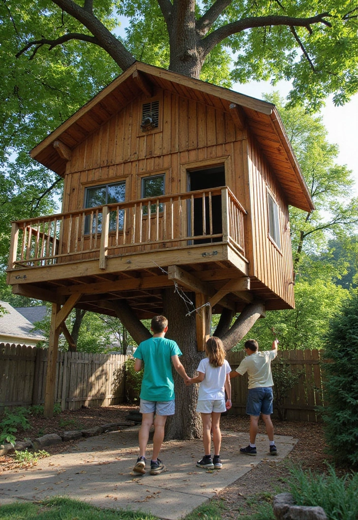 21 Mind-Blowing Kids Tree House Ideas That'll Make Your Kids Scream 'WOW!' - 11. Tree House with a Zip Line
